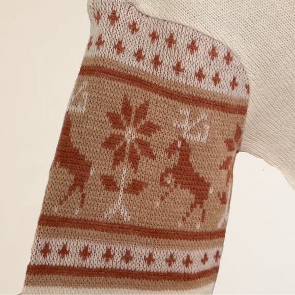 Vintage Stephen Douglas by Forum Intarsia Knit Deer Pattern 100% Shelty Acrylic - Picture 4 of 8